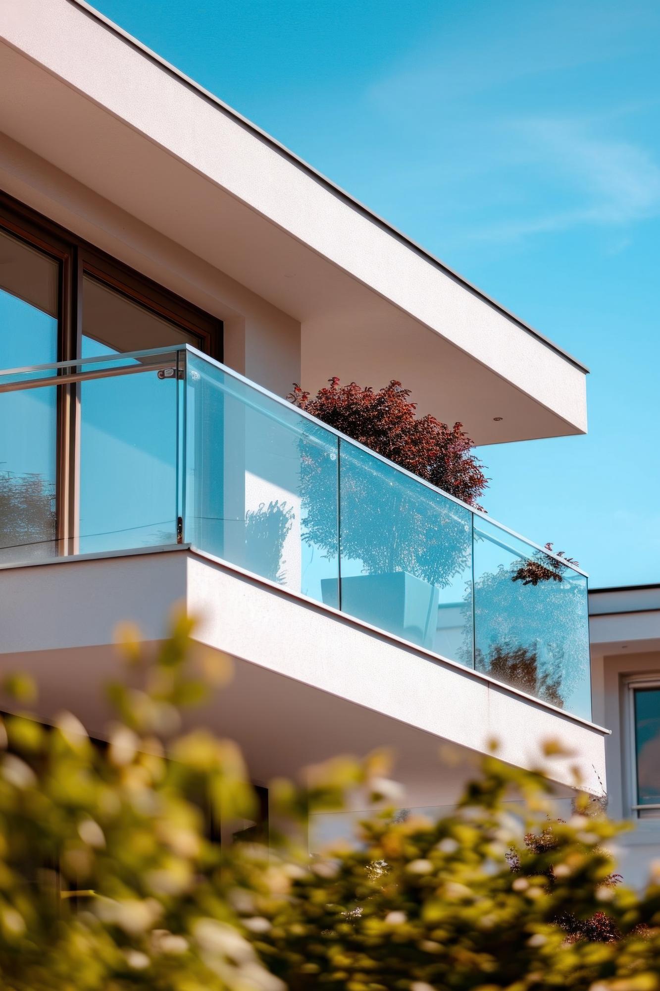 Glass staircase design