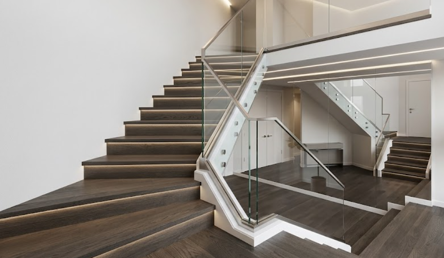 Interior Glass railing design
