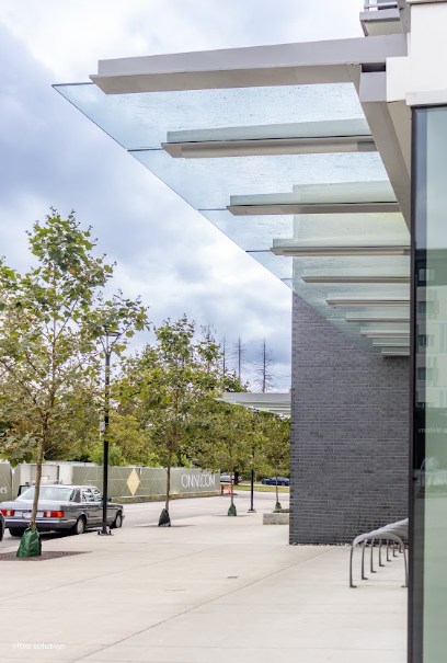 Luxury home glass balcony